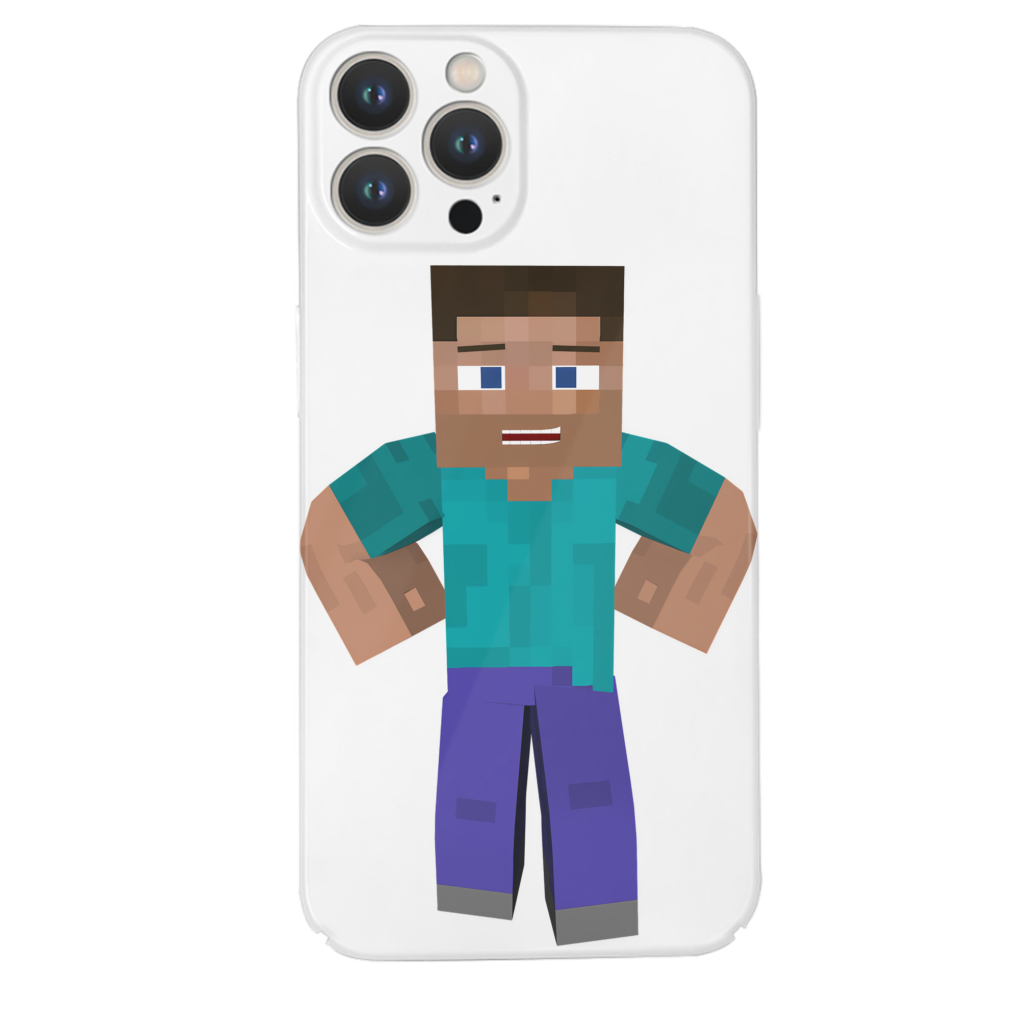 （画像用） マインクラフト ブロックの世界 Minecraft MC Block world 【iPhone 14シリーズ対応】ハードケース